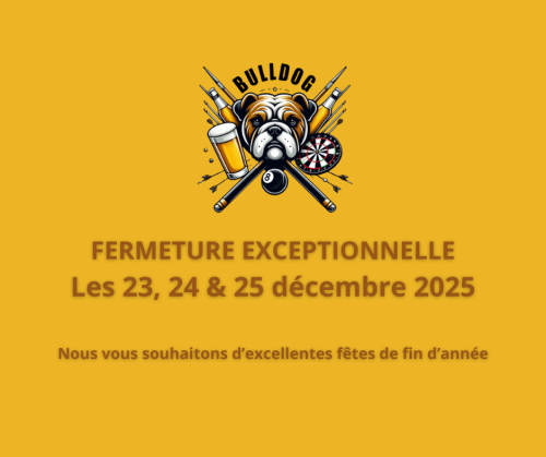 FERMETURE EXCEPTIONNELLE